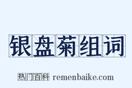 银盘菊组词是什么意思的图片